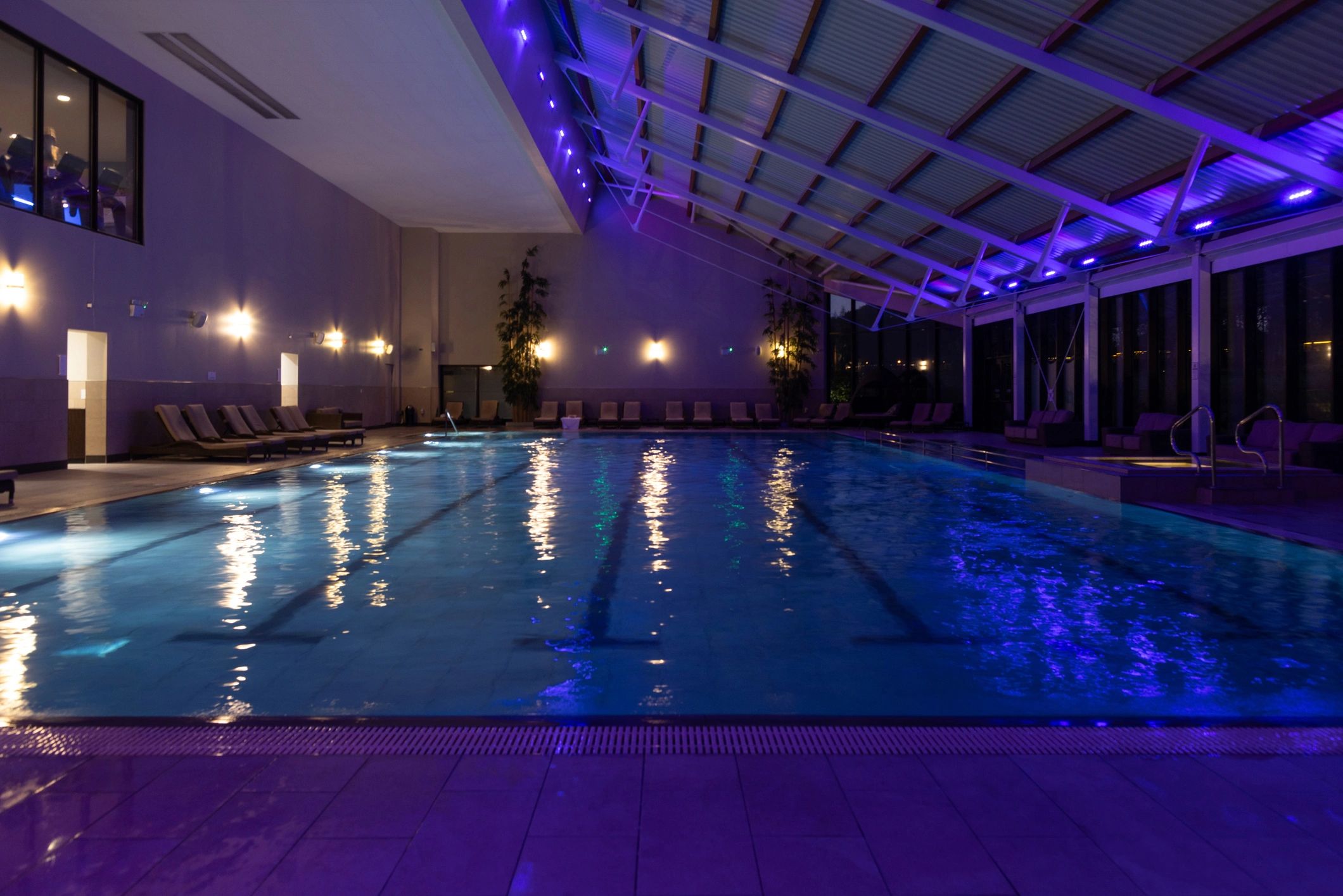 Luxury spa pool and relaxation area